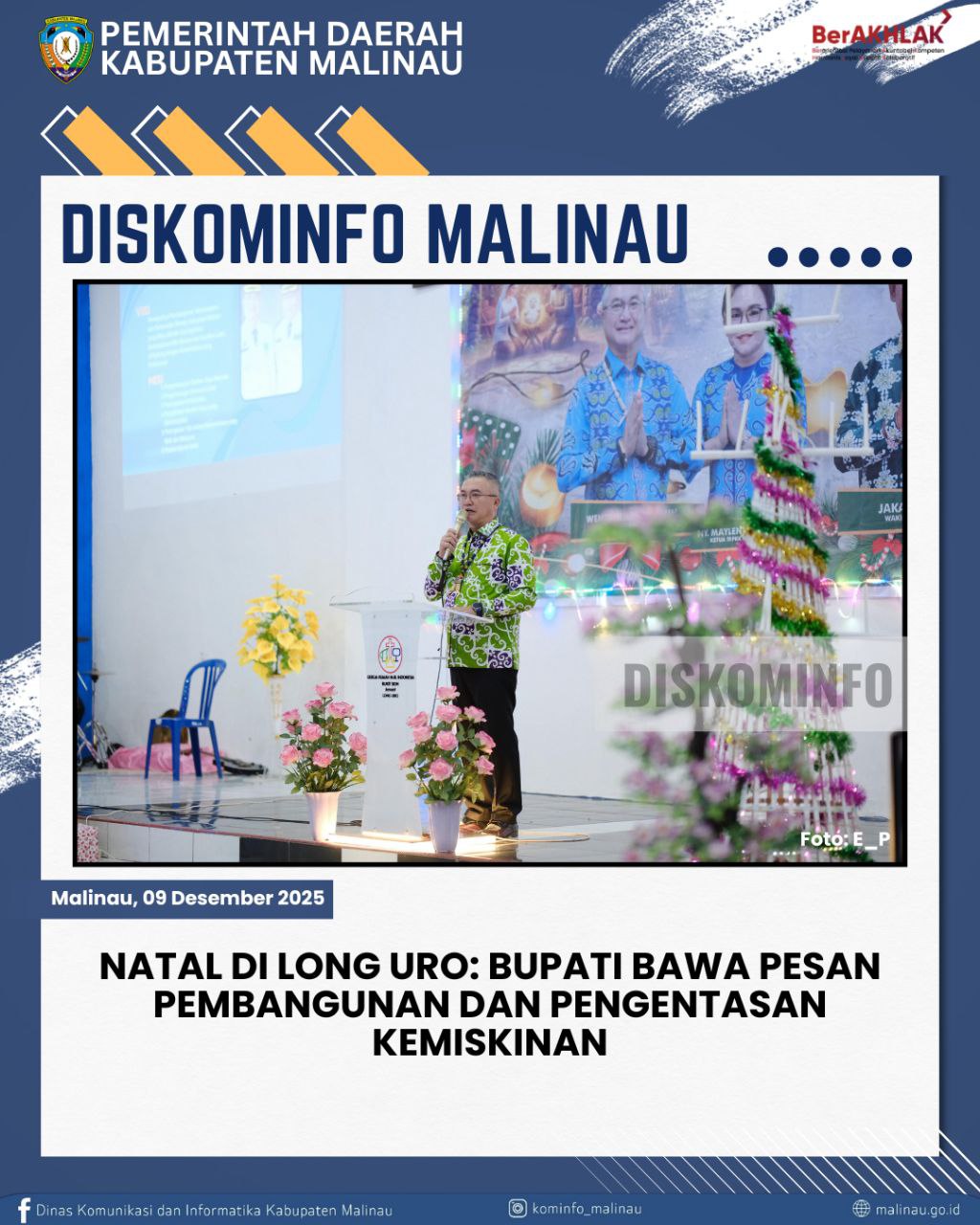 Natal di Long Uro: Bupati Bawa Pesan Pembangunan dan Pengentasan Kemiskinan