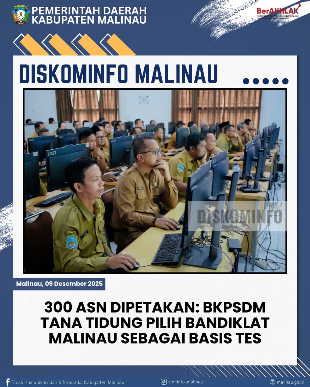 300 ASN Dipetakan: BKPSDM Tana Tidung Pilih Bandiklat Malinau sebagai Basis Tes