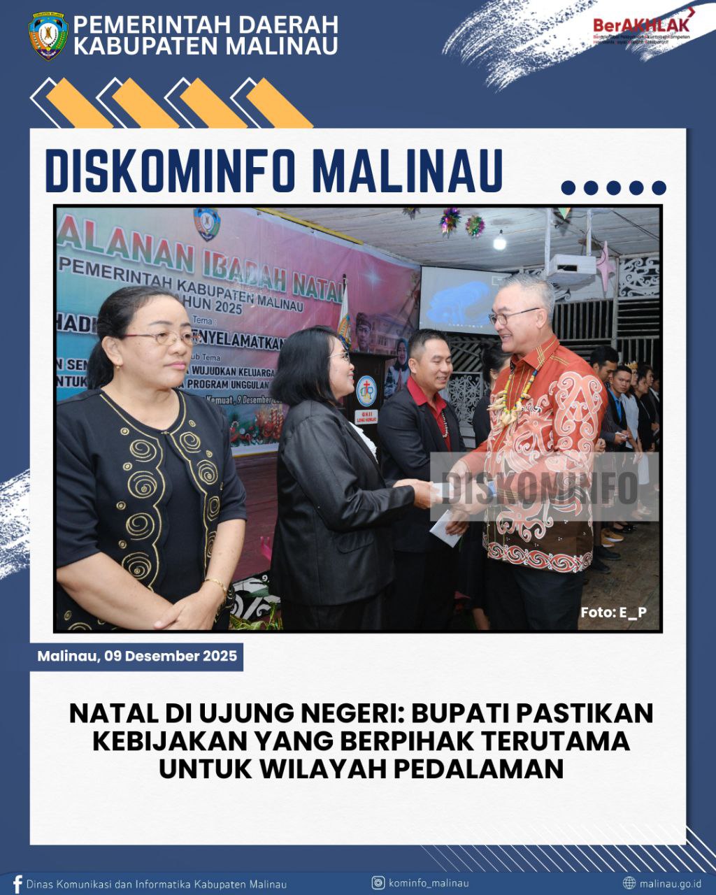 Natal Di Ujung Negeri: Bupati Pastikan Kebijakan yang Berpihak Di Wilayah Pedalaman