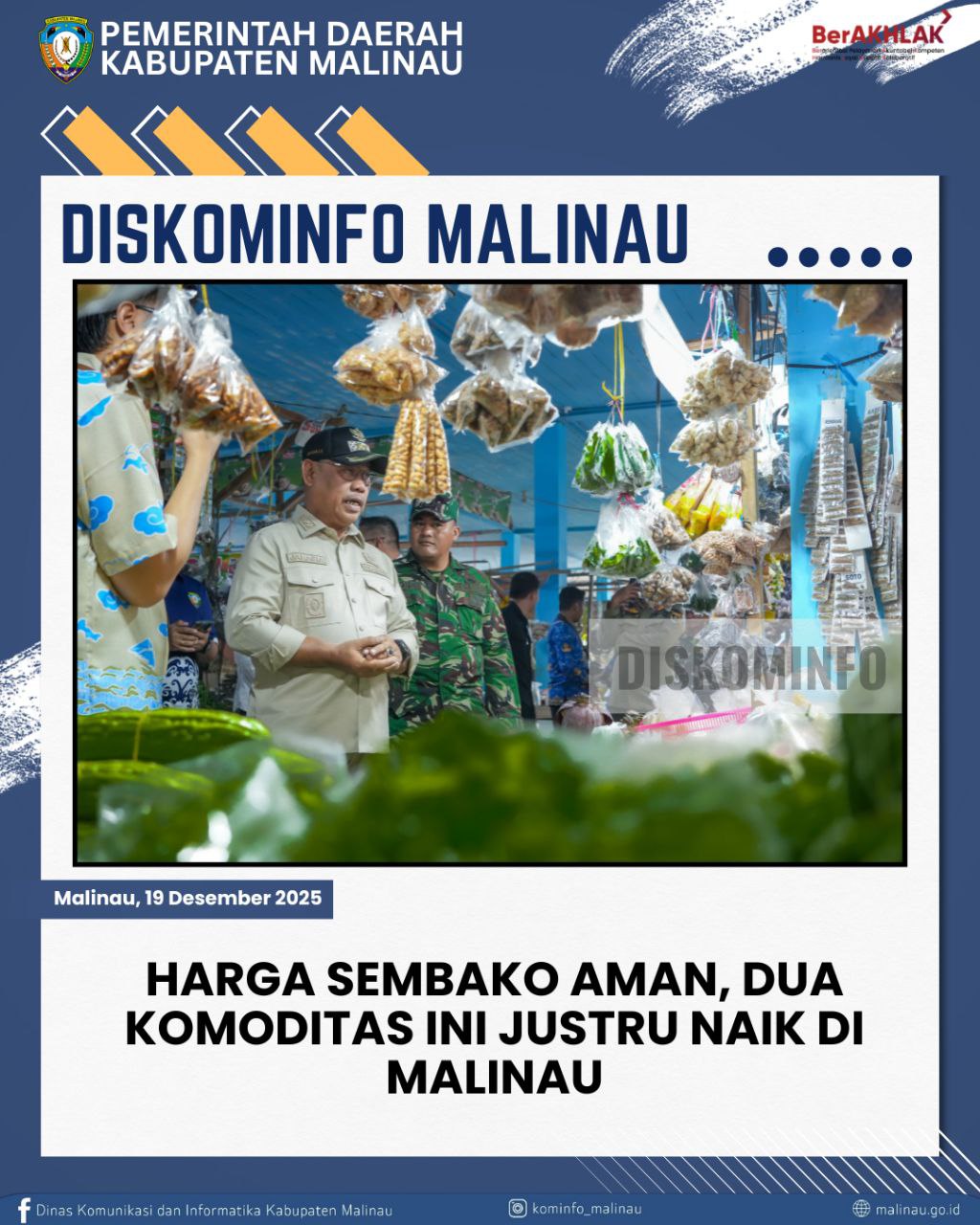 Harga Sembako Aman, Dua Komoditas Ini Justru Naik di Malinau