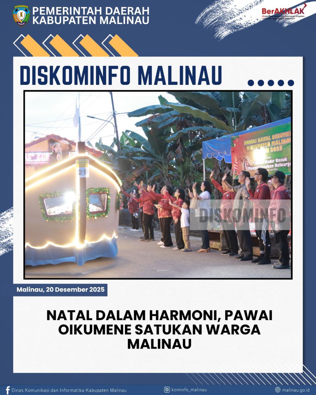 Natal dalam Harmoni, Pawai Oikumene Satukan Warga Malinau