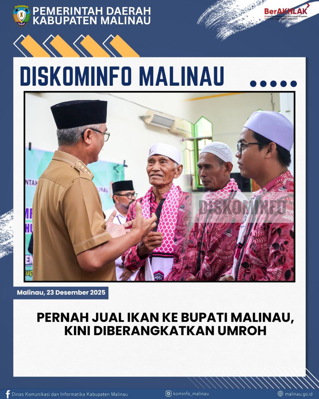 Pernah Jual Ikan ke Bupati, Kini Diberangkatkan Umroh