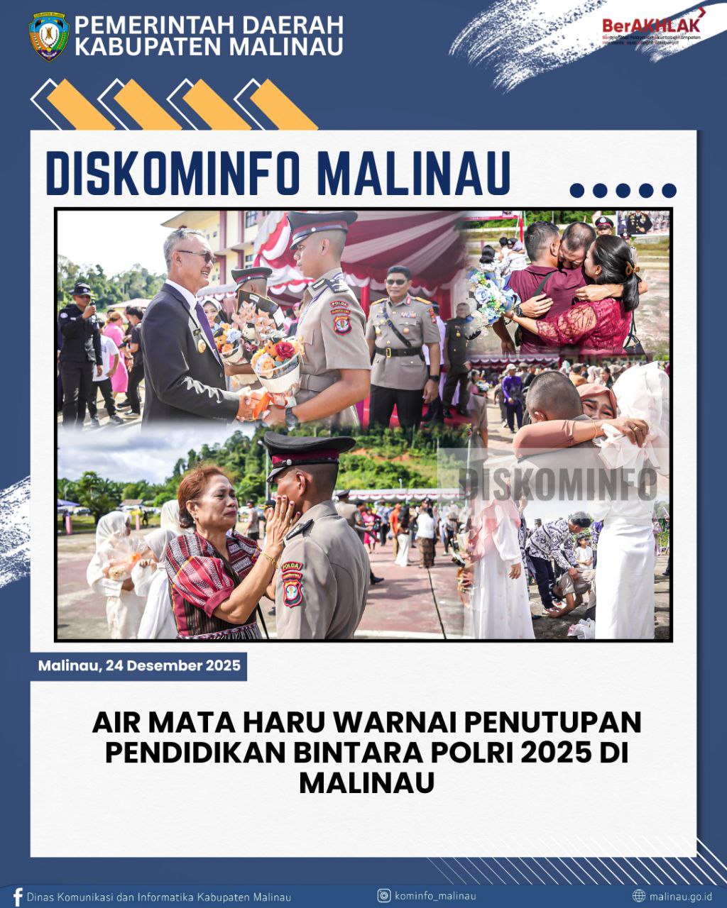 Air Mata Haru Warnai Penutupan Pendidikan Bintara Polri 2025 di Malinau