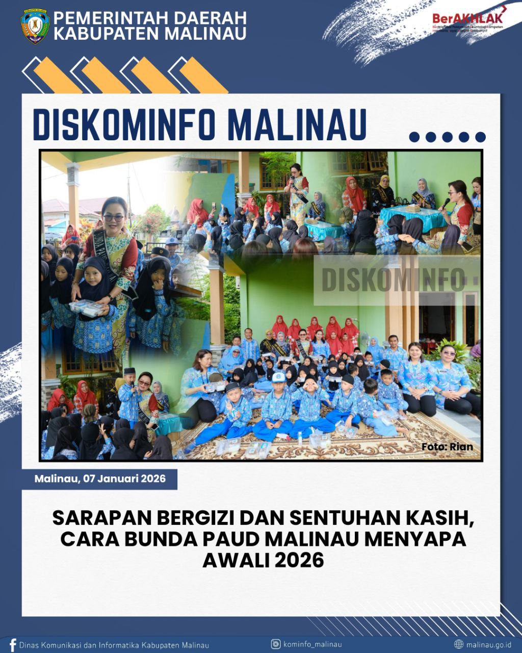 Sarapan Bergizi dan Sentuhan Kasih, Cara Bunda PAUD Malinau Menyapa Awali 2026