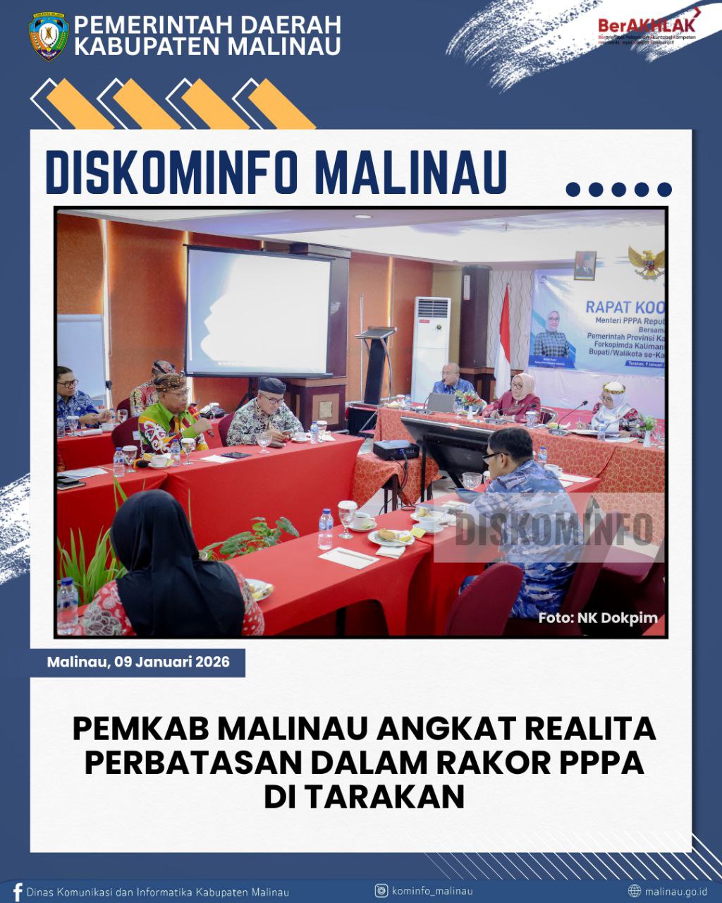Pemkab Malinau Angkat Realita Perbatasan dalam Rakor PPPA di Tarakan