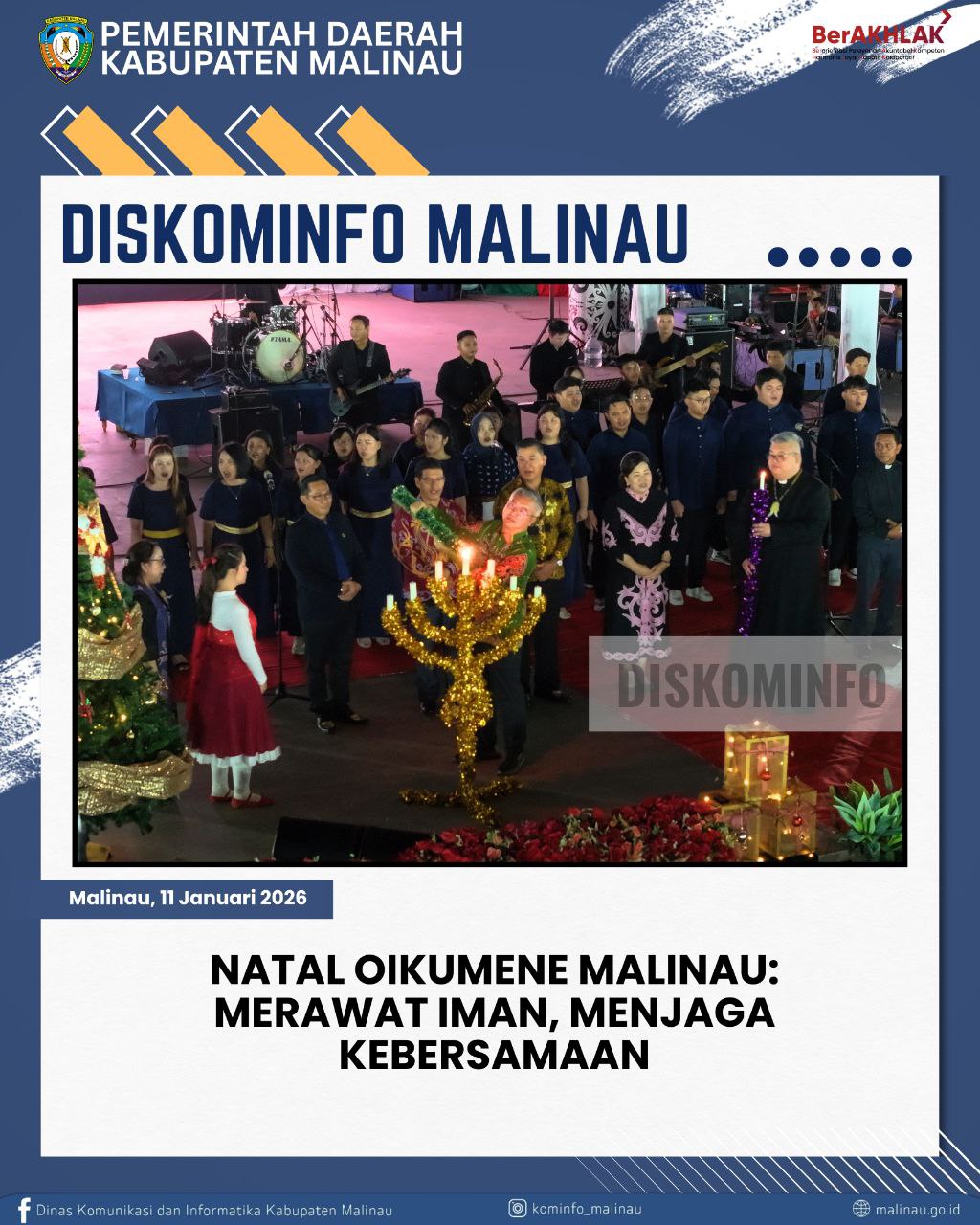Natal Oikumene Malinau: Merawat Iman, Menjaga Kebersamaan