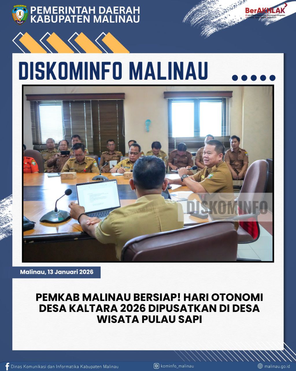Pemkab Malinau Bersiap! Hari Otonomi Desa Kaltara 2026 Dipusatkan di Desa Wisata Pulau Sapi
