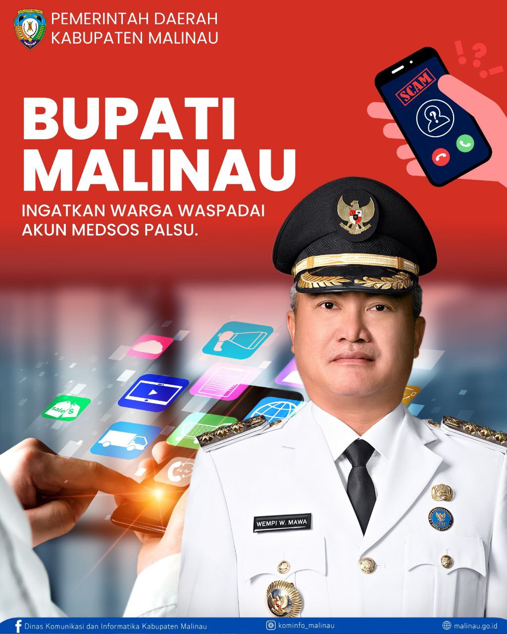 Bupati Malinau Ingatkan Warga Waspadai Akun Medsos Palsu 