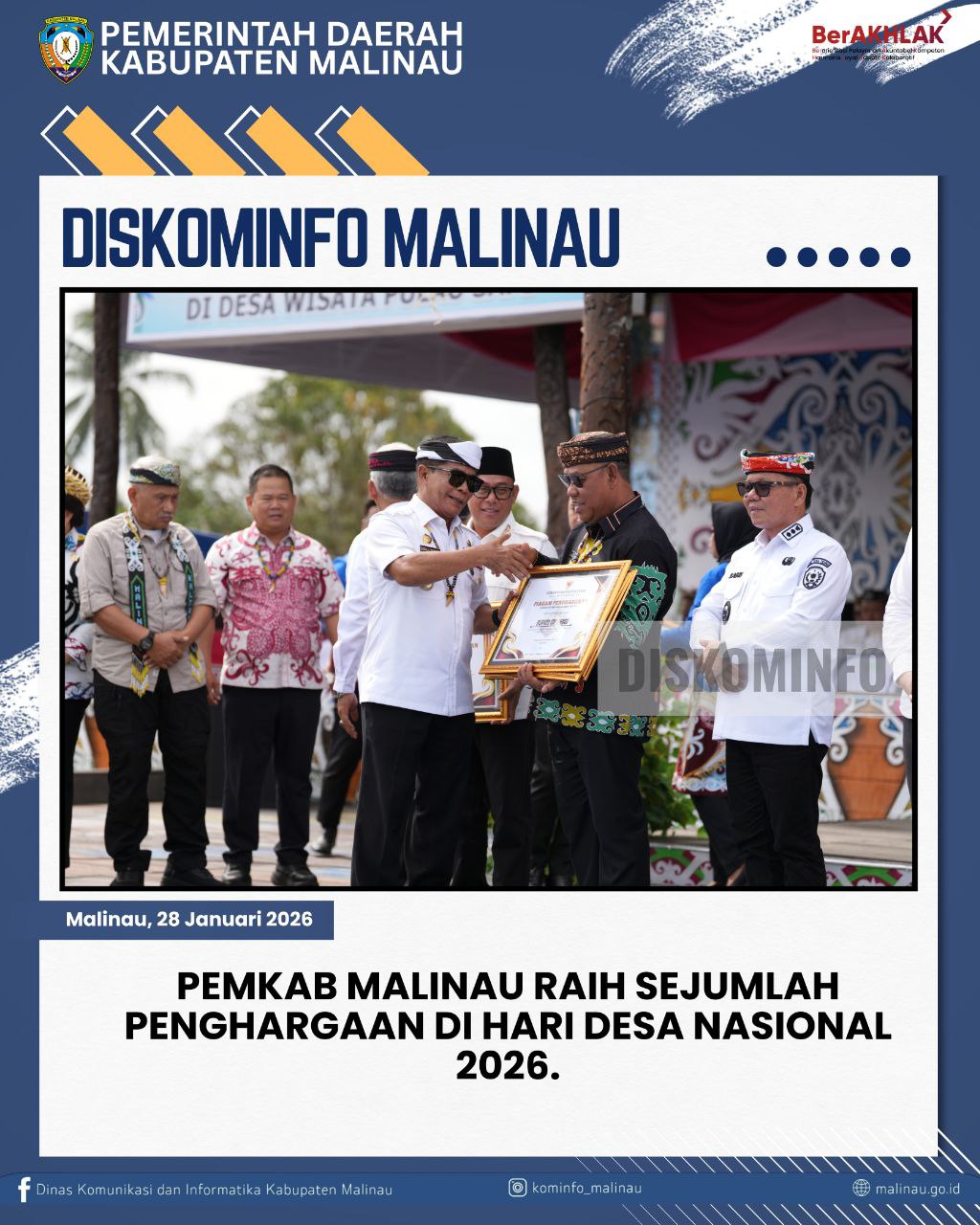 Pemkab Malinau Raih Sejumlah Penghargaan di Hari Desa Nasional 2026