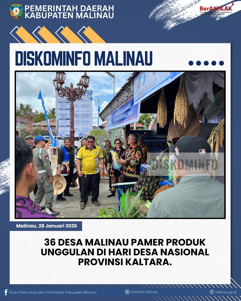 36 Desa Malinau Pamer Produk Unggulan Di Hari Desa Nasional Provinsi Kaltara