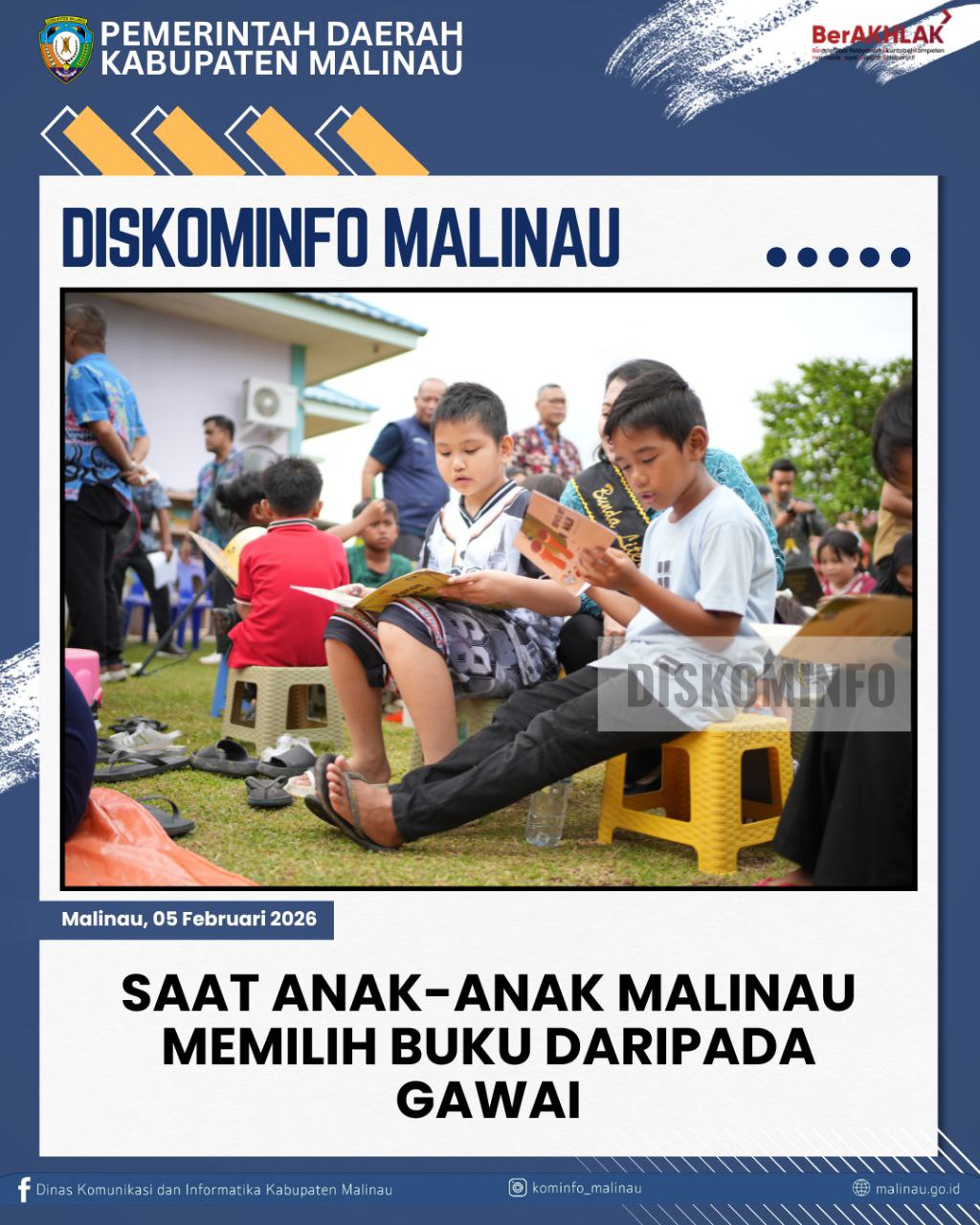 Saat Anak-Anak Malinau Memilih Buku daripada Gawai