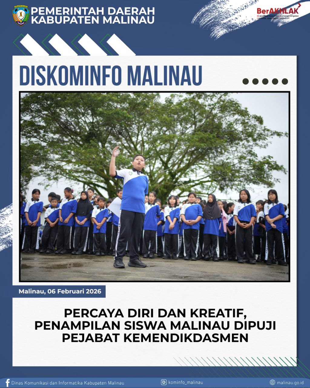 Percaya Diri dan Kreatif, Penampilan Siswa Malinau Dipuji Pejabat Kemendikdasmen