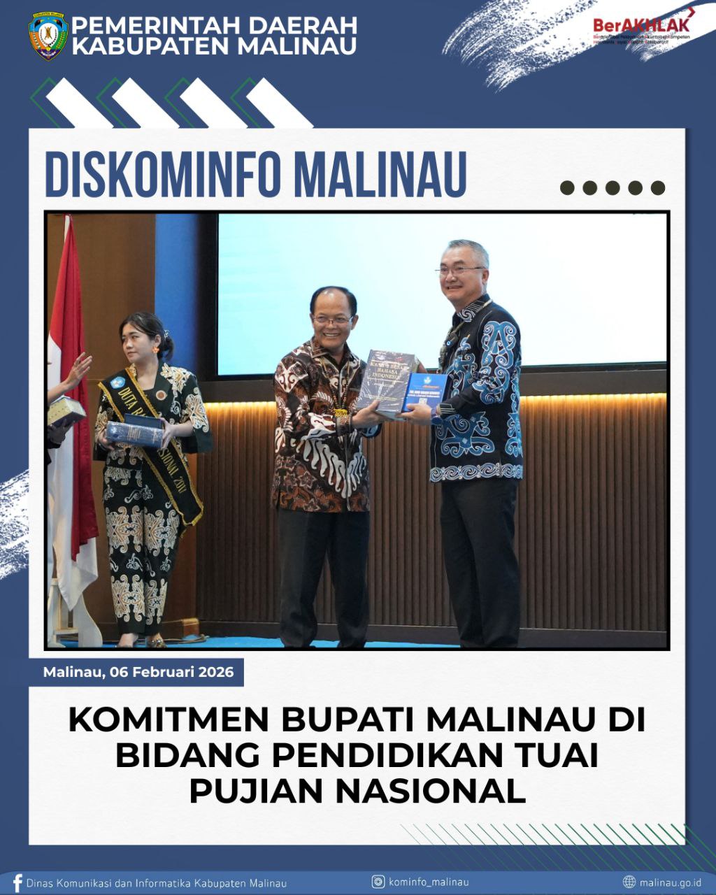 Komitmen Bupati Malinau di Bidang Pendidikan Tuai Pujian Nasional