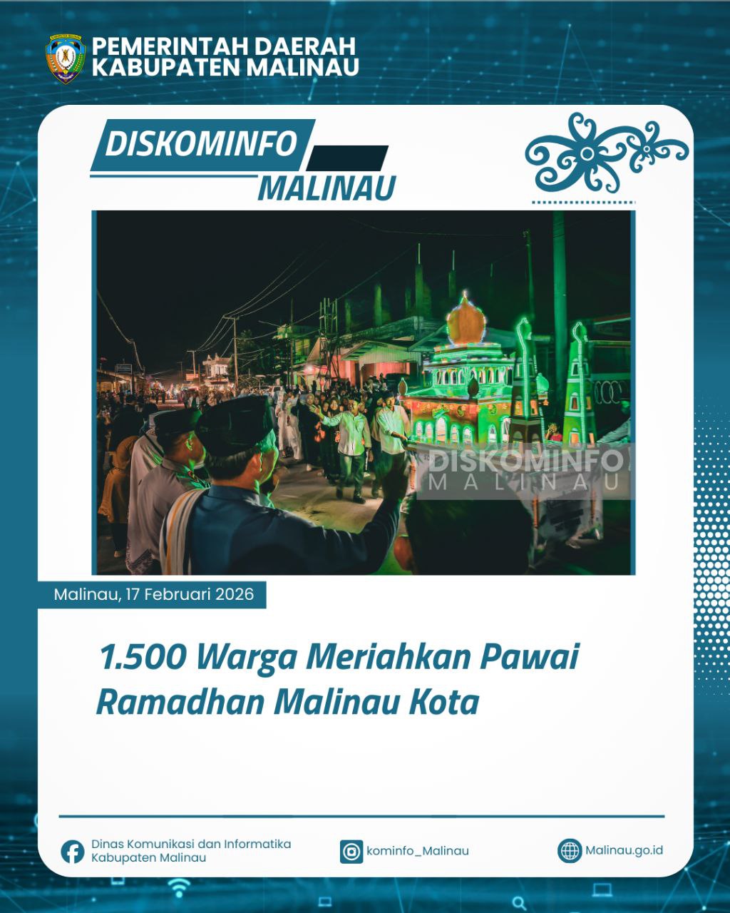 1.500 Warga Meriahkan Pawai Ramadhan Malinau Kota