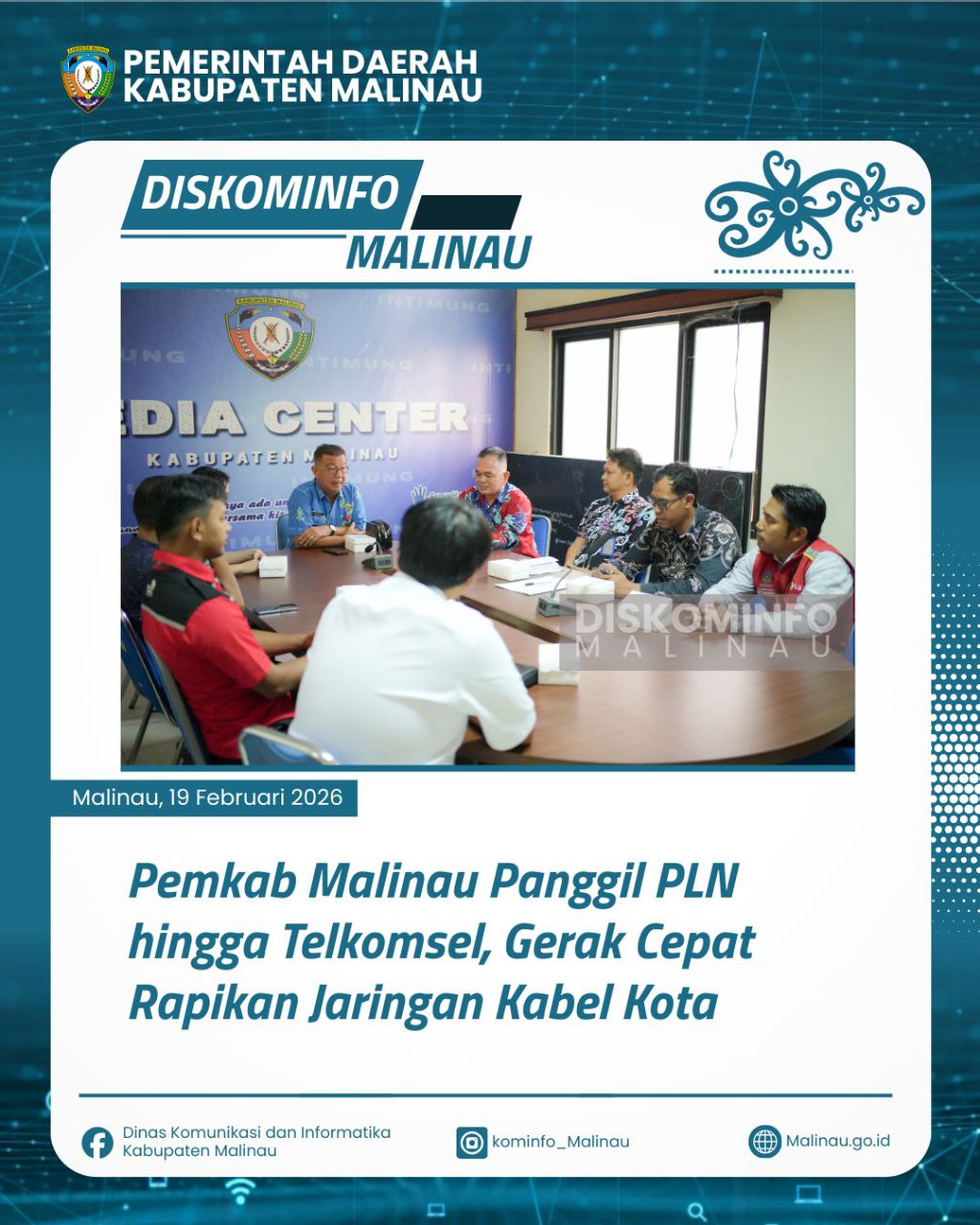 Pemkab Malinau Panggil PLN hingga Telkomsel, Gerak Cepat Rapikan Jaringan Kabel Kota