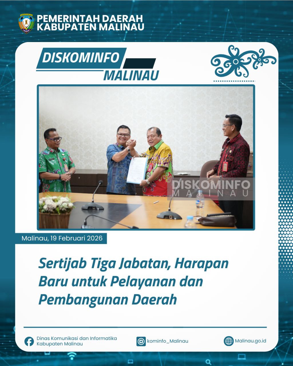 Sertijab Tiga Jabatan, Harapan Baru untuk Pelayanan dan Pembangunan Daerah