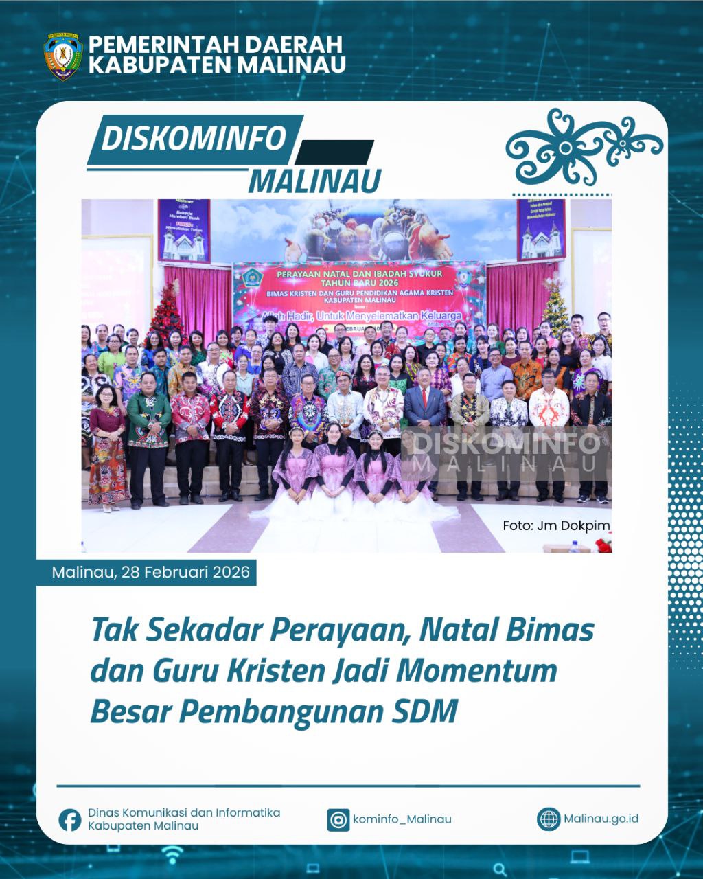 Tak Sekadar Perayaan, Natal Bimas dan Guru Kristen Jadi Momentum Besar Pembangunan SDM