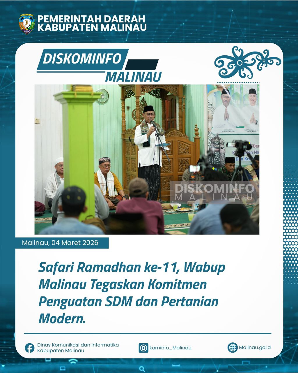 Safari Ramadhan ke-11, Wabup Malinau Tegaskan Komitmen Penguatan SDM dan Pertanian Modern