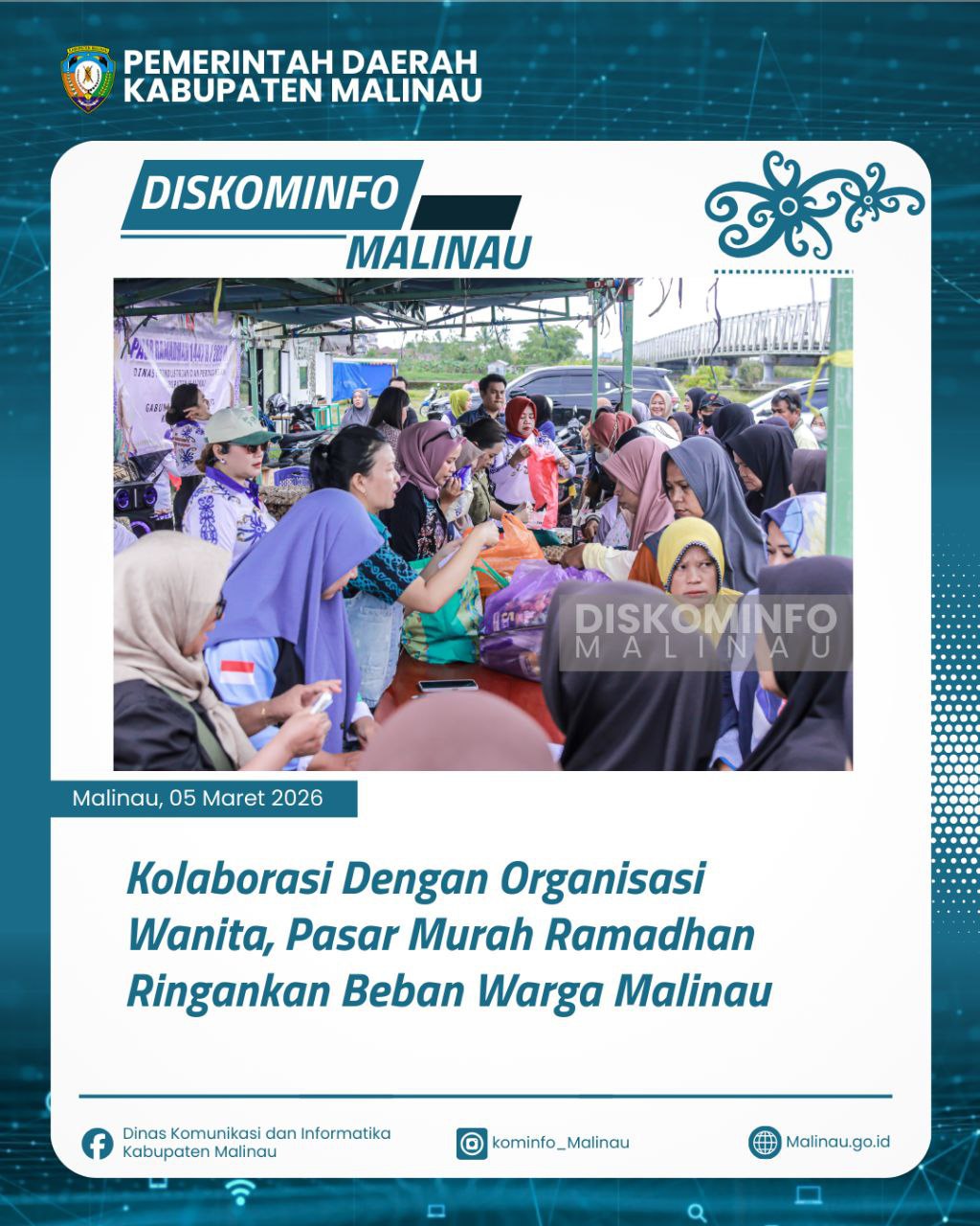 Kolaborasi Dengana Organisasi Wanita, Pasar Murah Ramadhan Ringankan Beban Warga Malinau