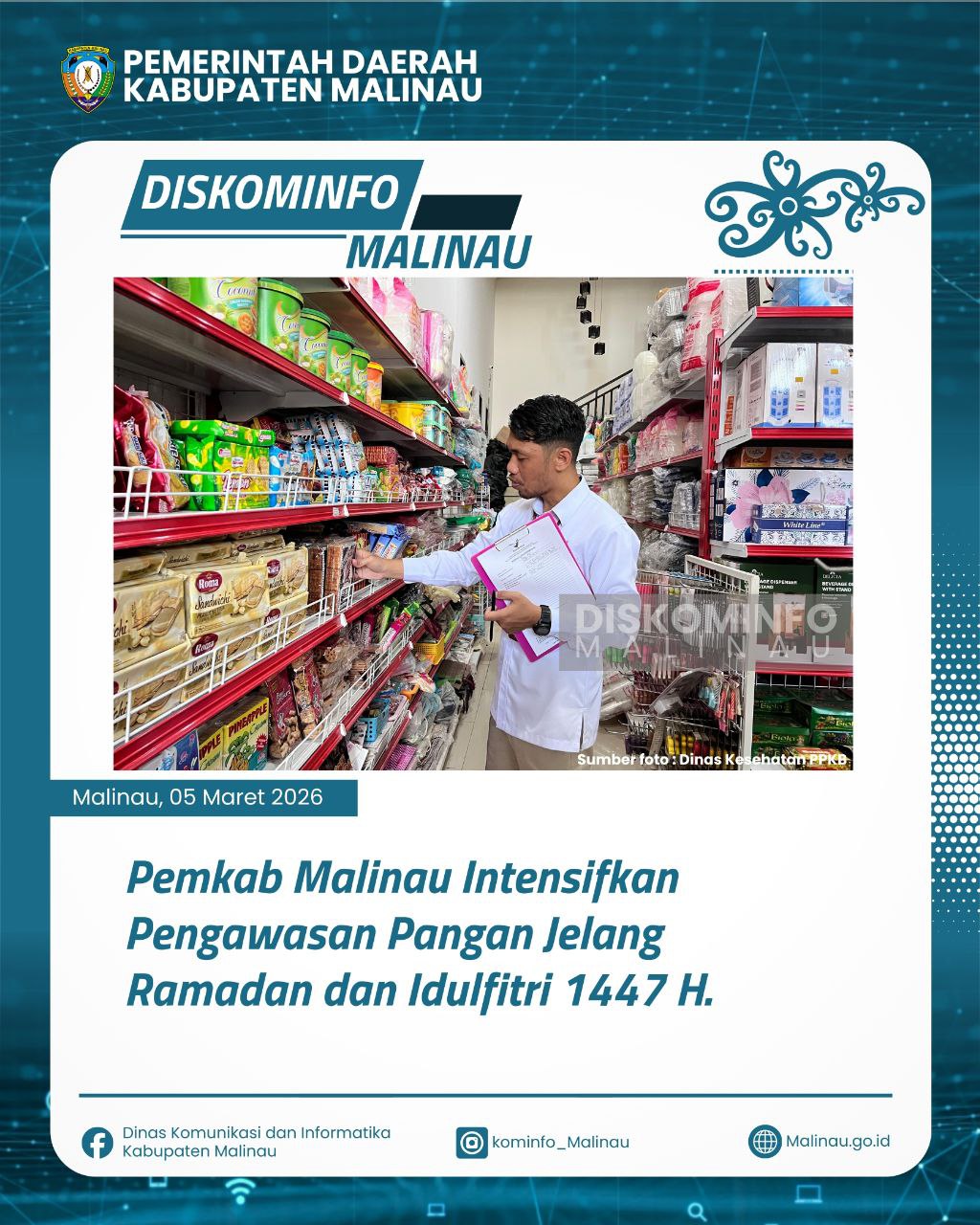 Pemkab Malinau Intensifkan Pengawasan Pangan Jelang Ramadan dan Idulfitri 1447 H