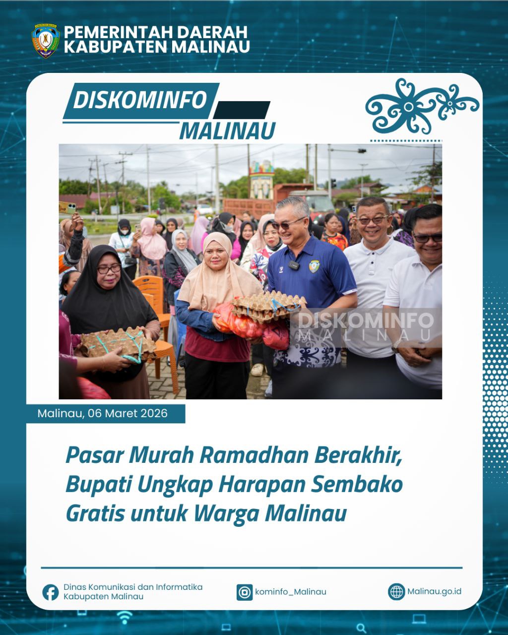 Pasar Murah Ramadhan Berakhir, Bupati Ungkap Harapan Sembako Gratis untuk Warga Malinau