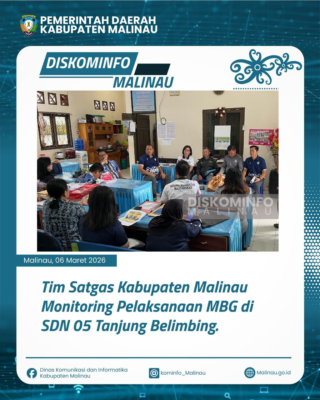 Tim Satgas Kabupaten Malinau Monitoring Pelaksanaan MBG di SDN 05 Tanjung Belimbing