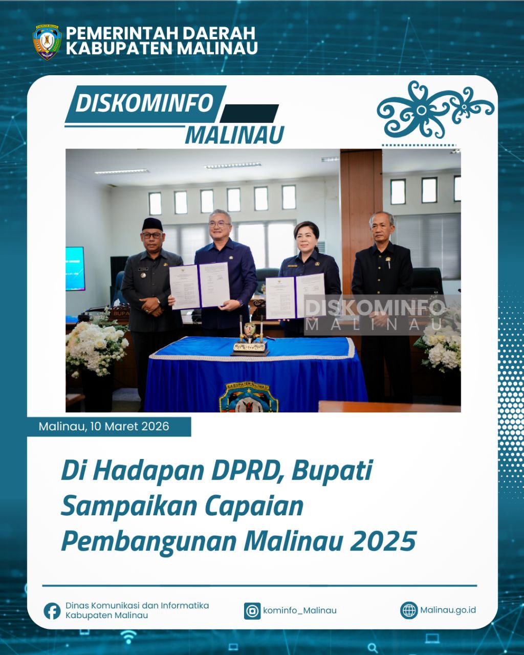 Di Hadapan DPRD, Bupati Sampaikan Capaian Pembangunan Malinau 2025