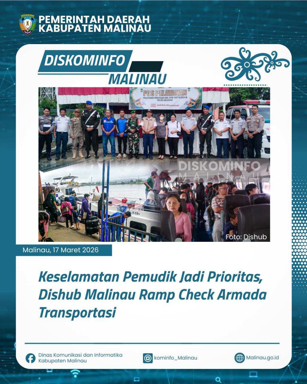 Keselamatan Pemudik Jadi Prioritas, Dishub Malinau Ramp Check Armada Transportasi