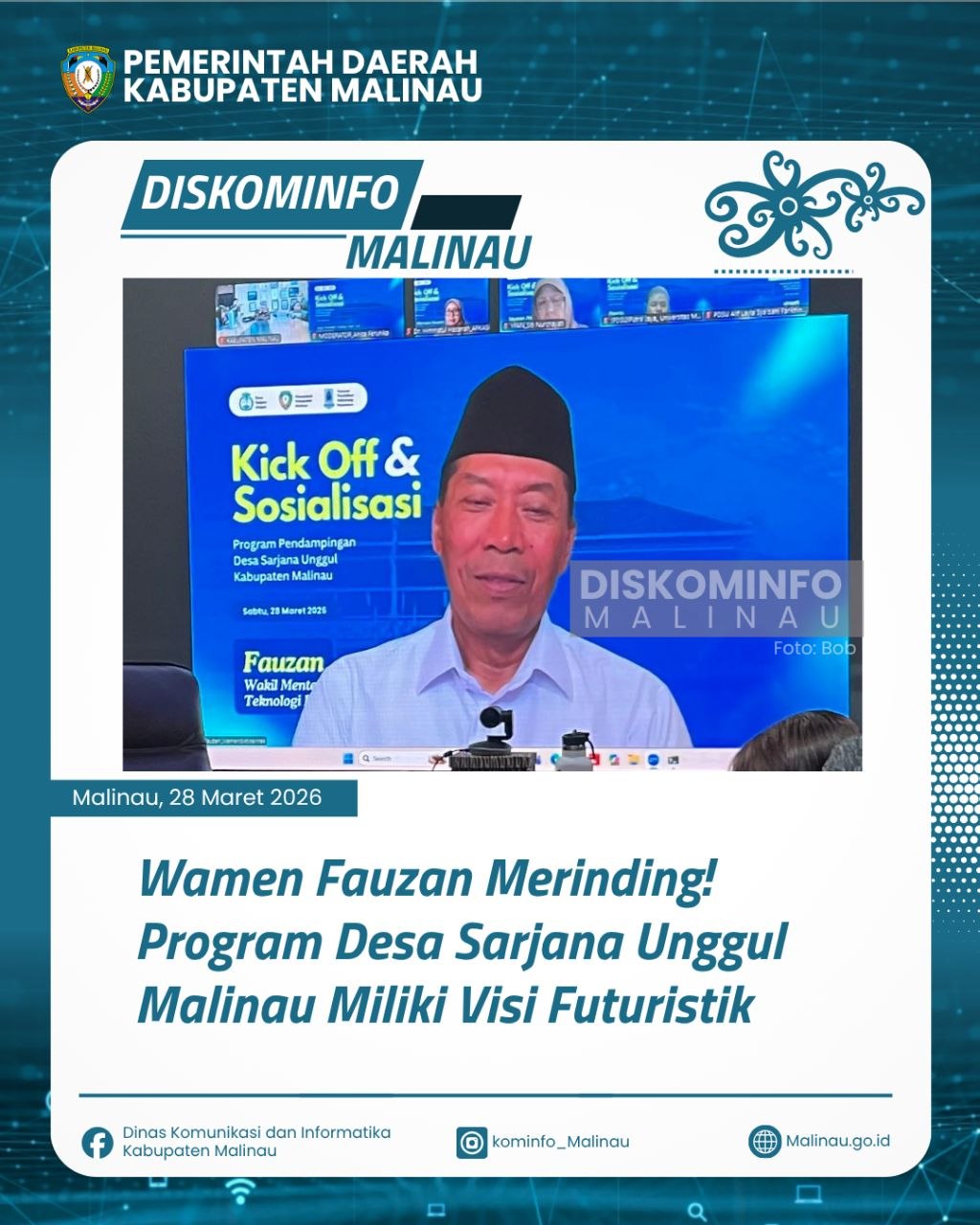 Wamen Fauzan Merinding! Program Desa Sarjana Unggul Malinau Miliki Visi Futuristik