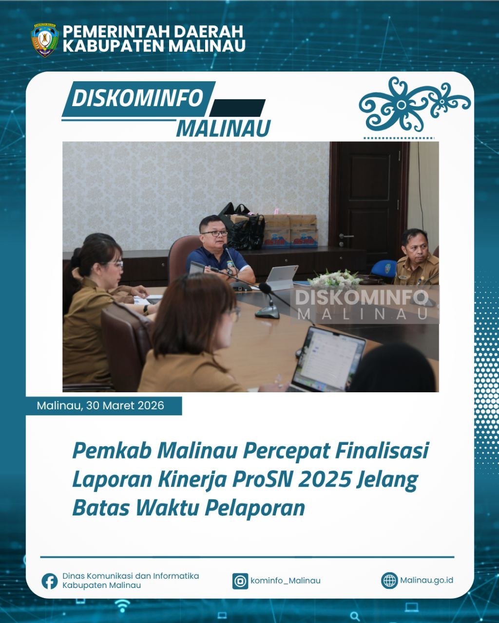 Pemkab Malinau Percepat Finalisasi Laporan Kinerja ProSN 2025 Jelang Batas Waktu Pelaporan