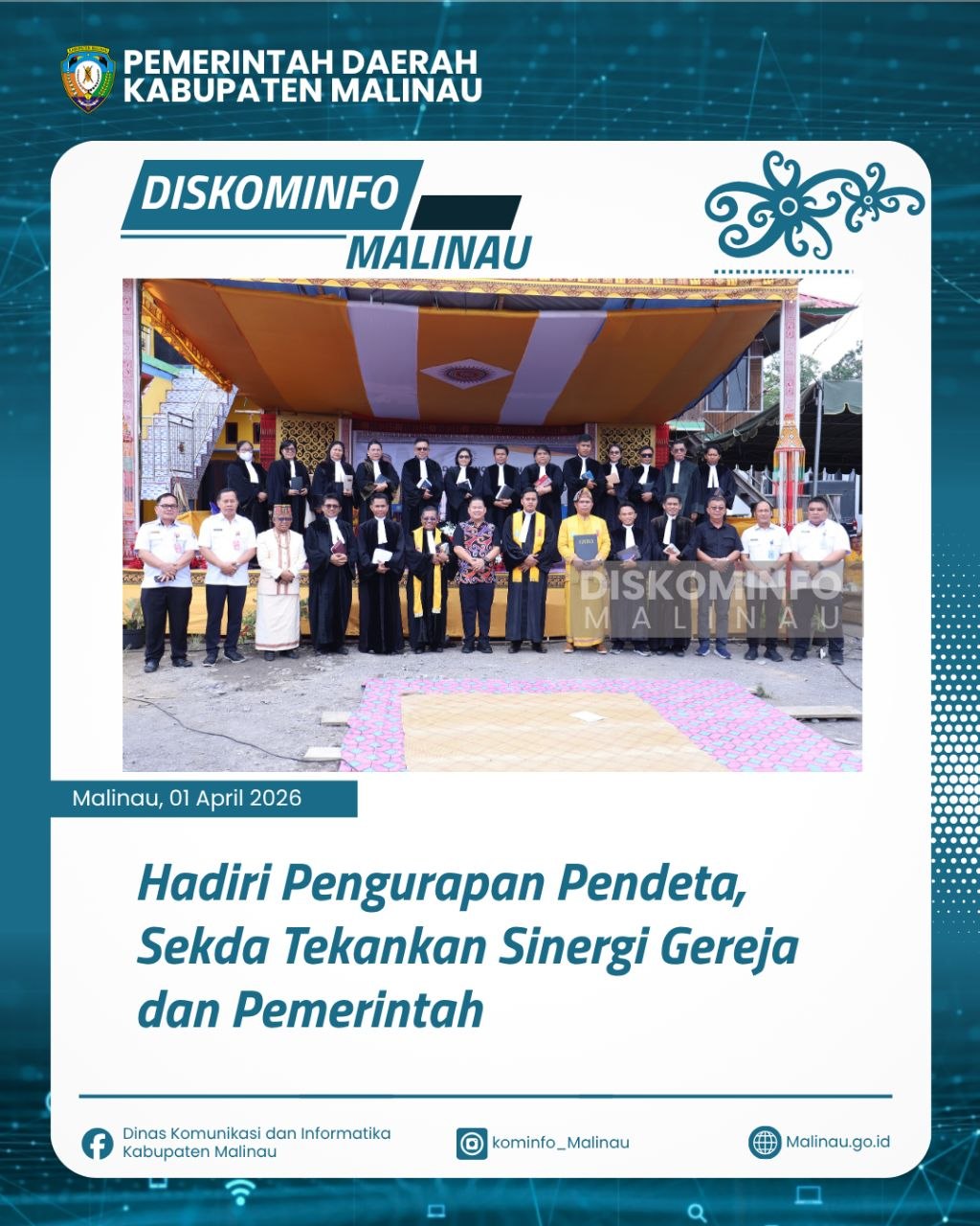 Hadiri Pengurapan Pendeta, Sekda Tekankan Sinergi Gereja dan Pemerintah