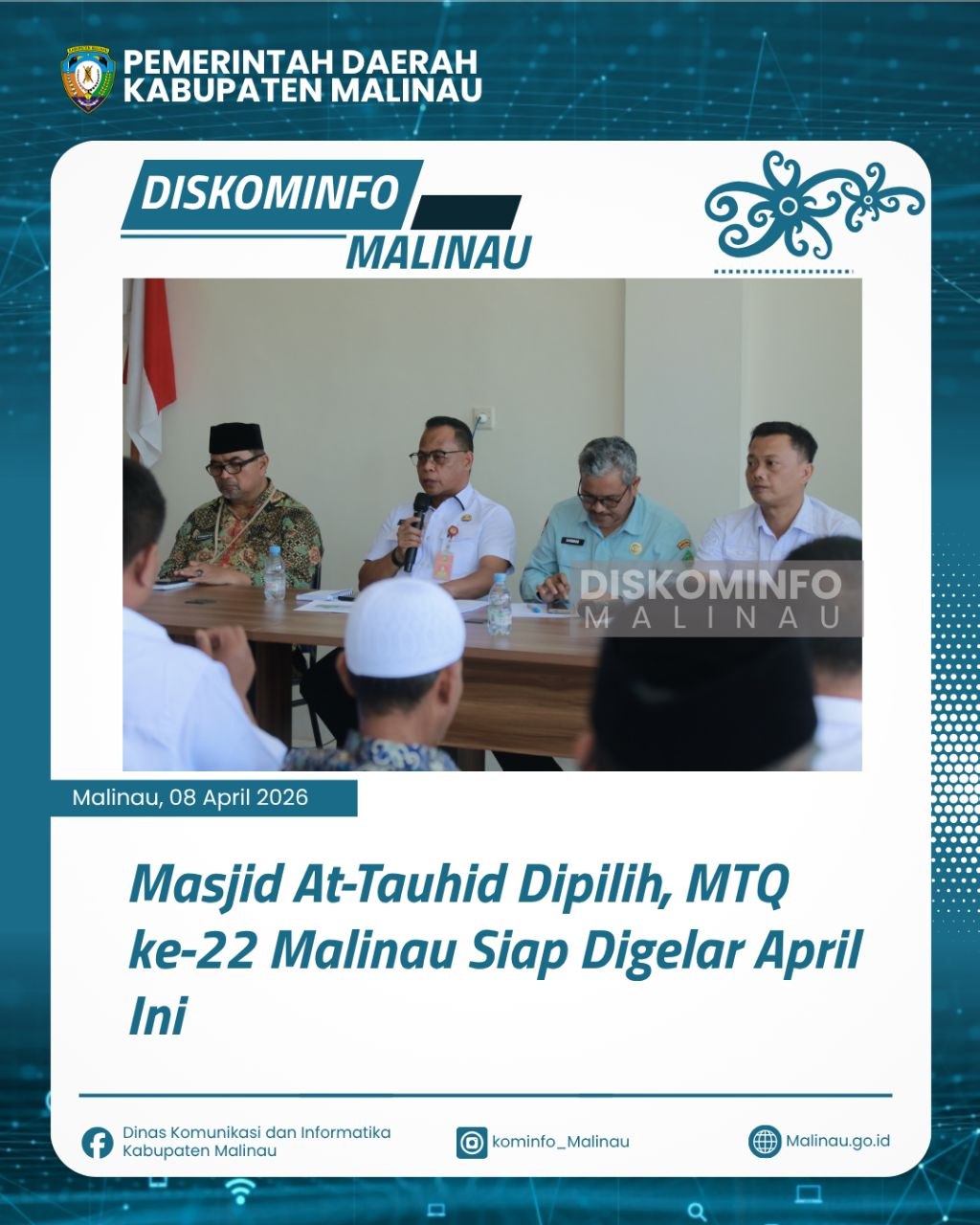 Masjid At-Tauhid Dipilih, MTQ ke-22 Malinau Siap Digelar April Ini