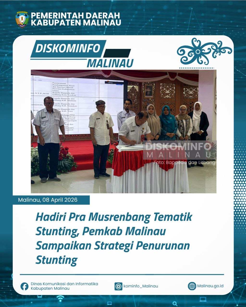 Hadiri Pra Musrenbang Tematik Stunting, Pemkab Malinau Sampaikan Strategi Penurunan Stunting