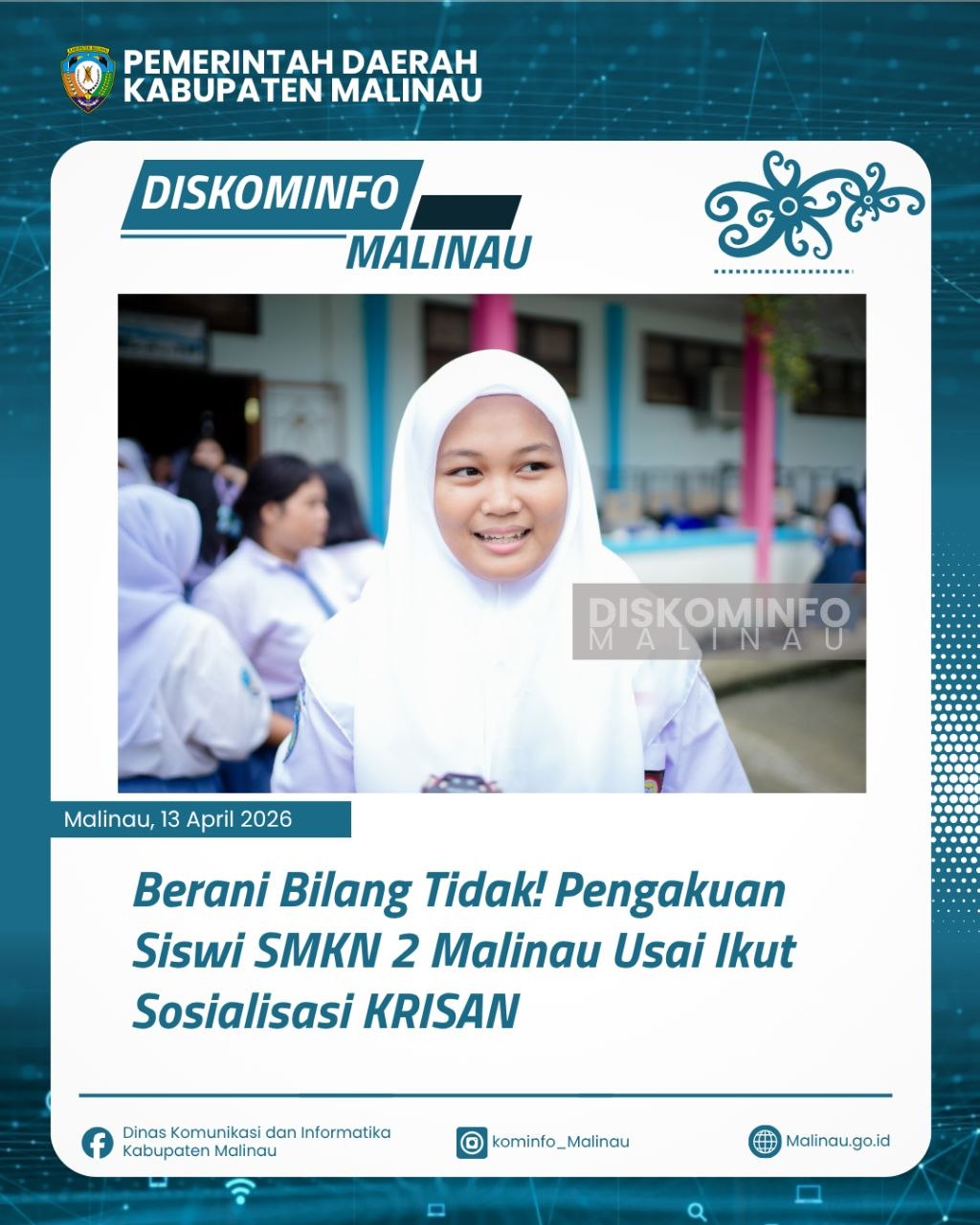 Berani Bilang Tidak! Pengakuan Siswi SMKN 2 Malinau Usai Ikut Sosialisasi KRISAN