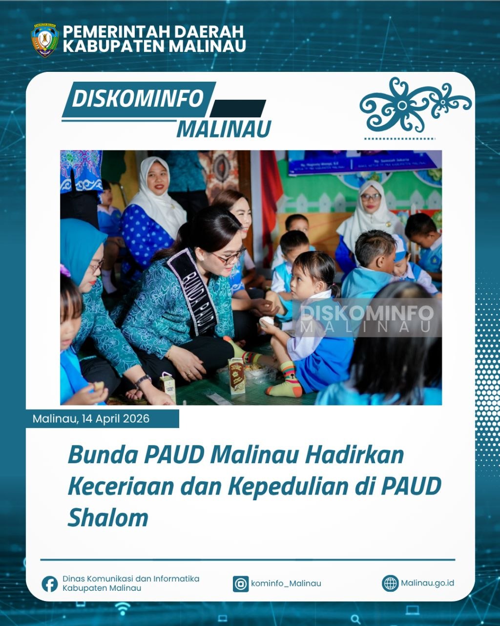 Bunda PAUD Malinau Hadirkan Keceriaan dan Kepedulian di PAUD Shalom
