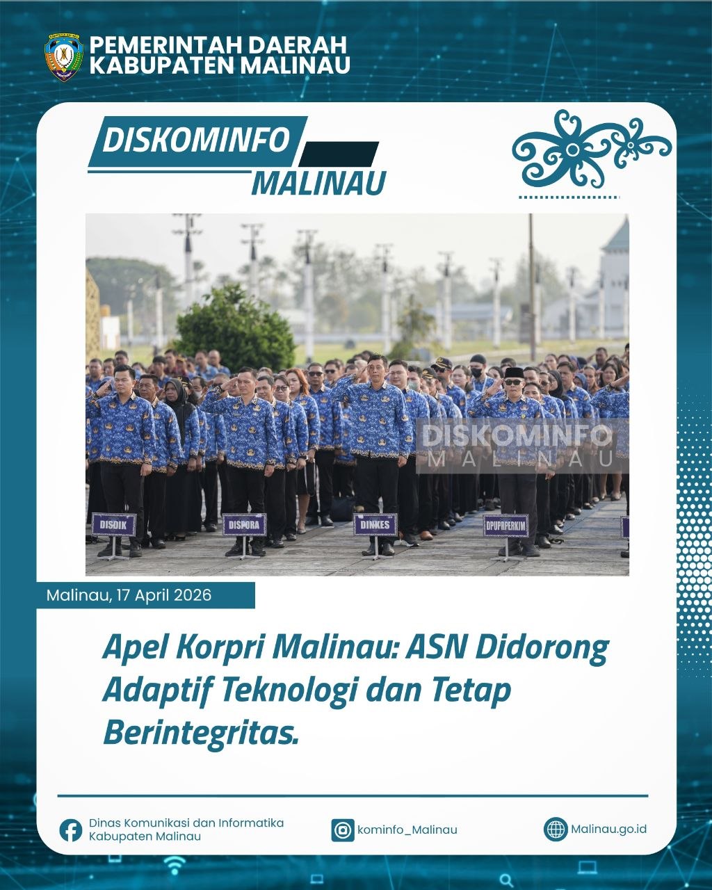 Apel Korpri Malinau: ASN Didorong Adaptif Teknologi dan Tetap Berintegritas