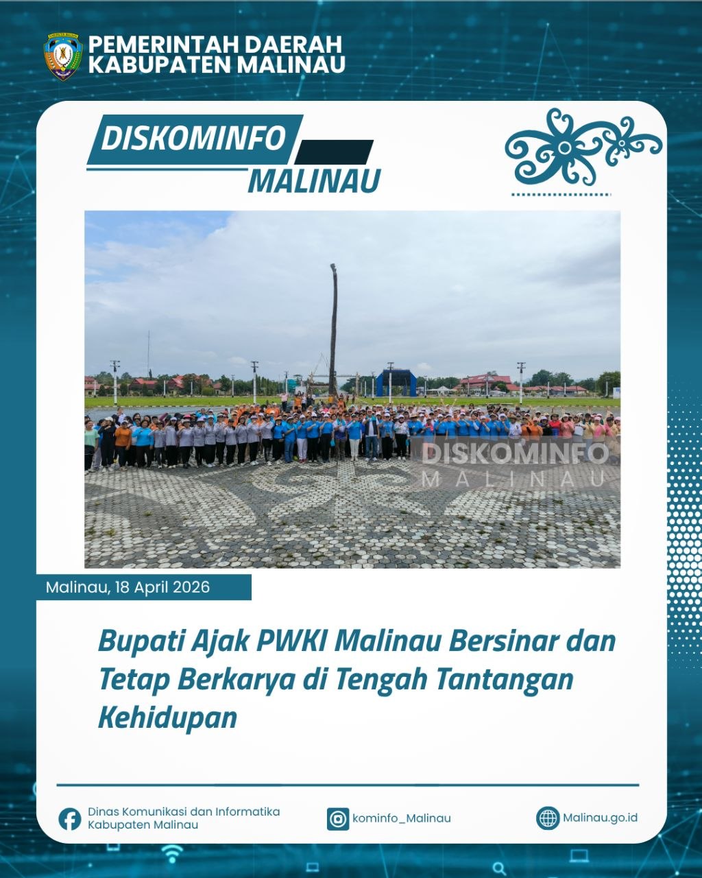 Bupati Ajak PWKI Malinau Bersinar dan Tetap Berkarya di Tengah Tantangan Kehidupan 