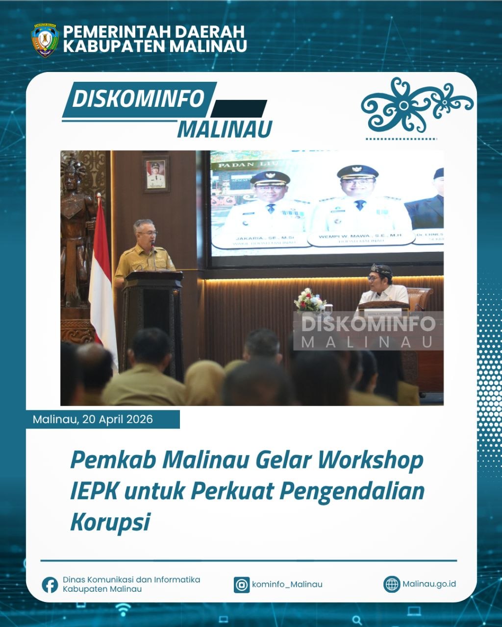 Pemkab Malinau Gelar Workshop IEPK untuk Perkuat Pengendalian Korupsi
