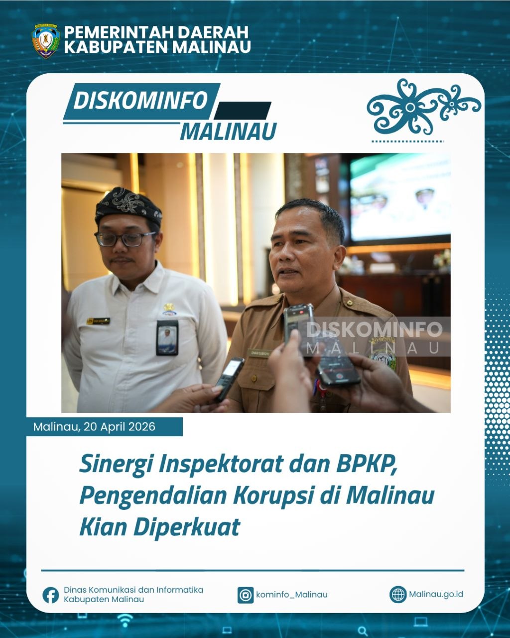 Sinergi Inspektorat dan BPKP, Pengendalian Korupsi di Malinau Kian Diperkuat