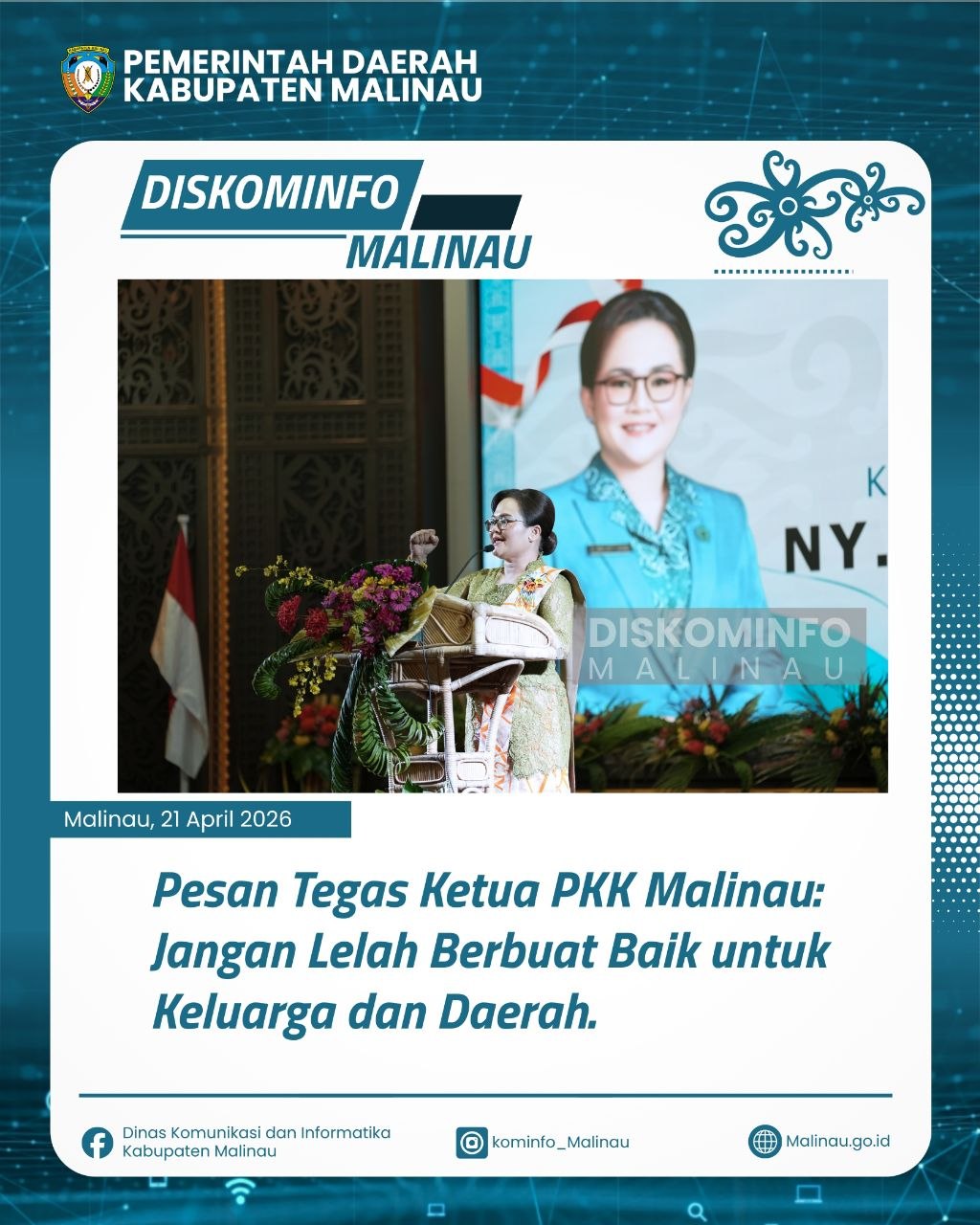 Pesan Tegas Ketua PKK Malinau: Jangan Lelah Berbuat Baik untuk Keluarga dan Daerah