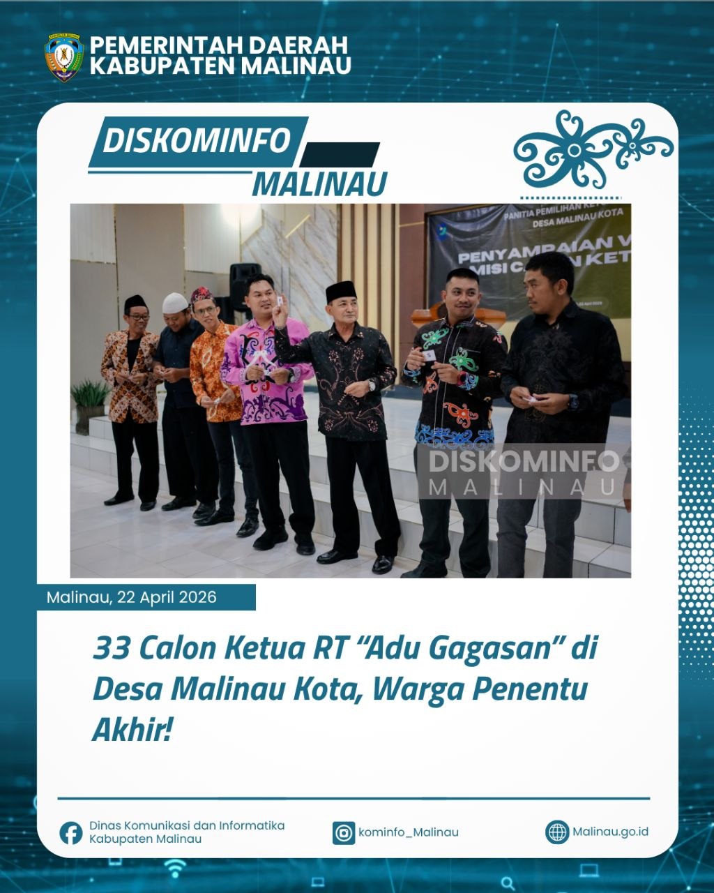 33 Calon Ketua RT “Adu Gagasan” di Desa Malinau Kota, Warga Penentu Akhir!