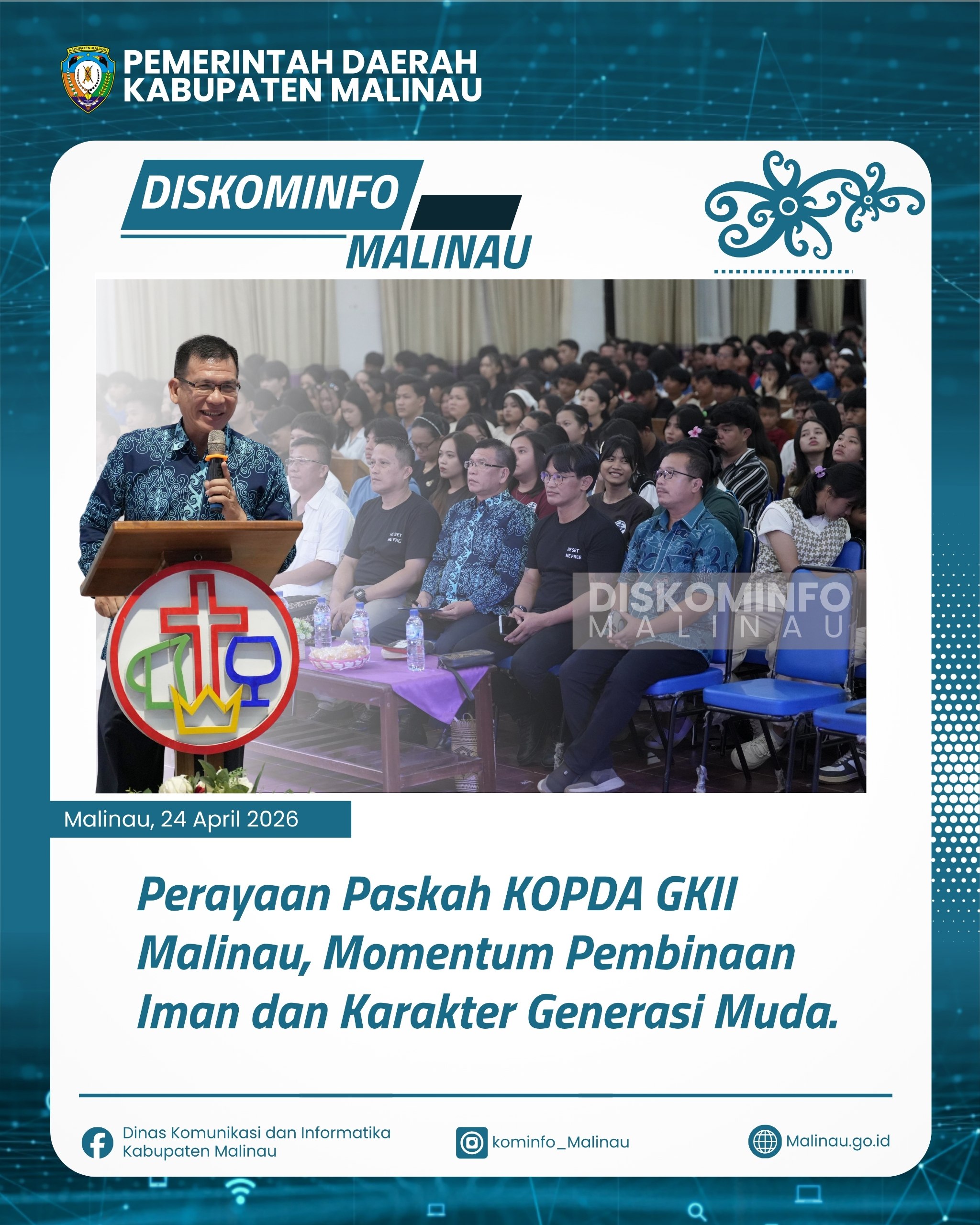 Perayaan Paskah KOPDA GKII Malinau, Momentum Pembinaan Iman dan Karakter Generasi Muda