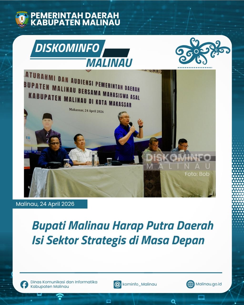 Bupati Malinau Harap Putra Daerah Isi Sektor Strategis di Masa Depan 
