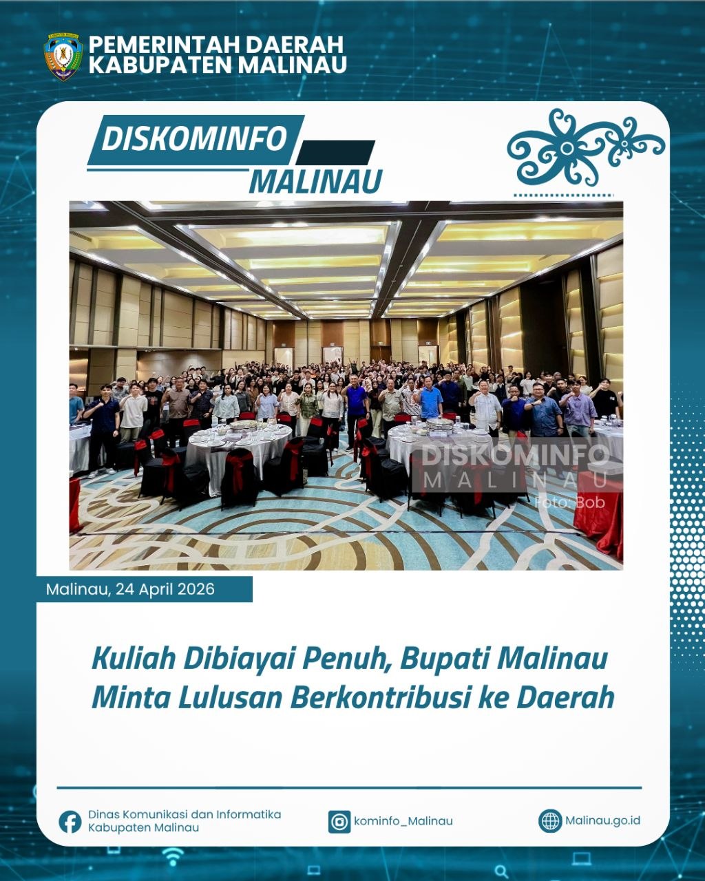 Kuliah Dibiayai Penuh, Bupati Malinau Minta Lulusan Berkontribusi ke Daerah