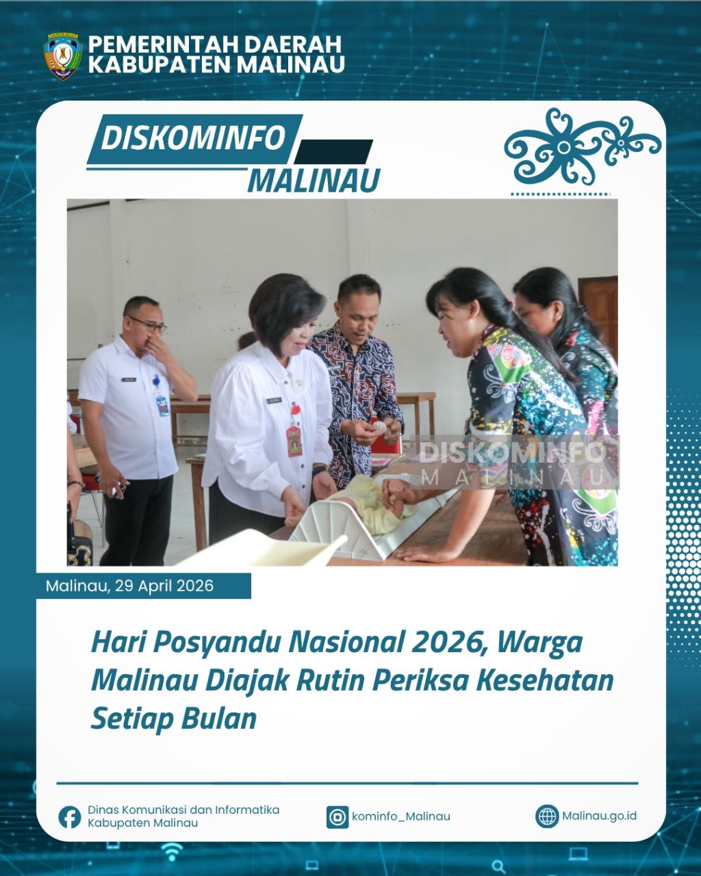 Hari Posyandu Nasional 2026, Warga Malinau Diajak Rutin Periksa Kesehatan Setiap Bulan
