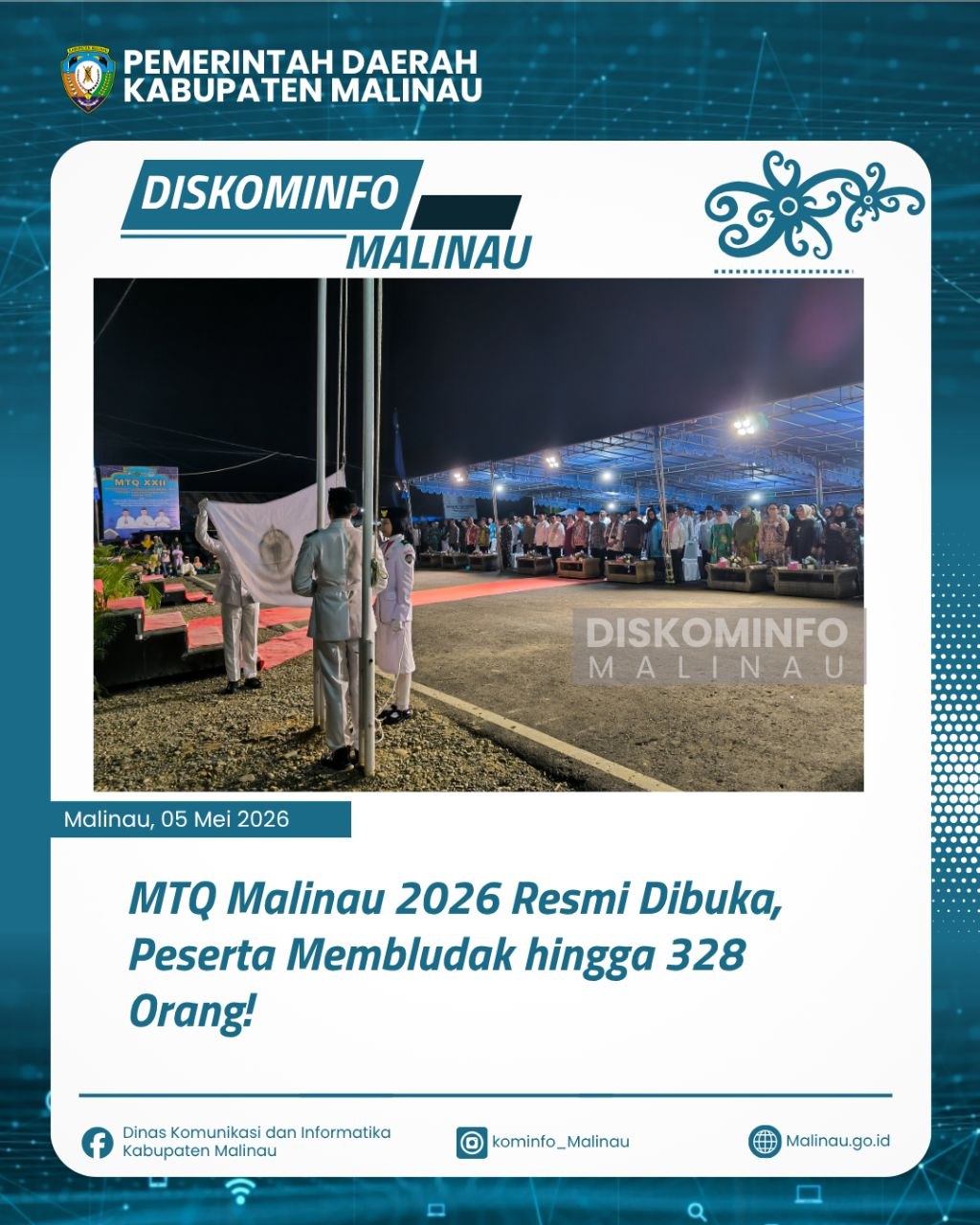 MTQ Malinau 2026 Resmi Dibuka, Peserta Membludak hingga 328 Orang!