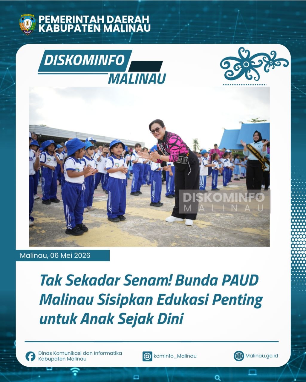 Tak Sekadar Senam! Bunda PAUD Malinau Sisipkan Edukasi Penting untuk Anak Sejak Dini