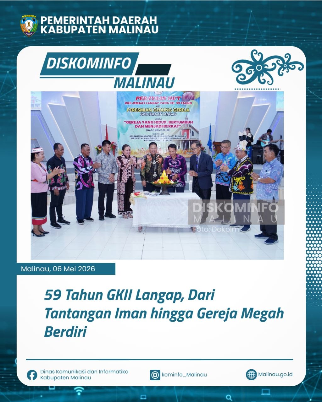 59 Tahun GKII Langap, Dari Tantangan Iman hingga Gereja Megah Berdiri