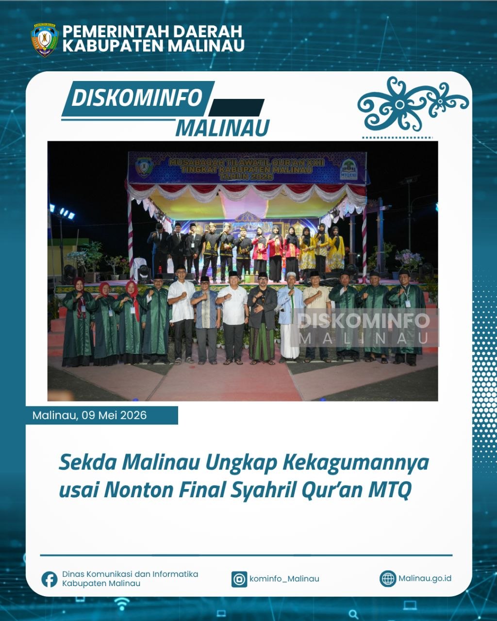 Sekda Malinau Ungkap Kekagumannya usai Nonton Final Syahril Qur’an MTQ