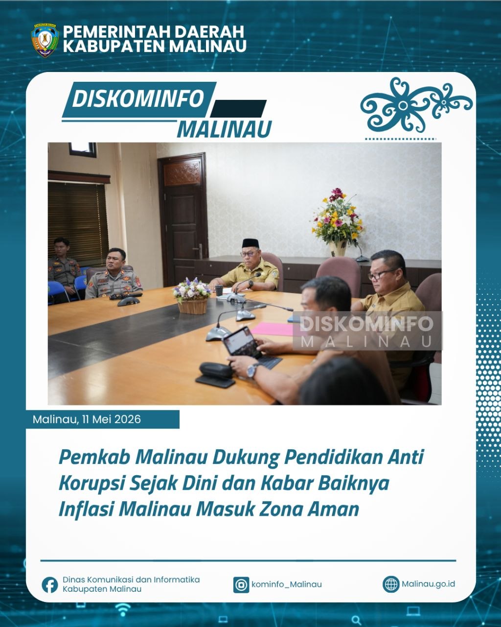Pemkab Malinau Dukung Pendidikan Anti Korupsi Sejak Dini dan Kabar Baiknya Inflasi Malinau Masuk Zona Aman